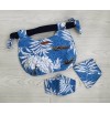 Short Handle Handmade Bag - Blue