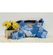 Short Handle Handmade Bag - Blue