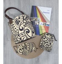 Handmade Oval Shape Fabric Woven Bag With Short Handle (Pre Order)