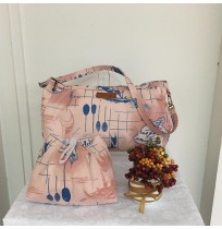Short Handle Handmade Bag - Pink