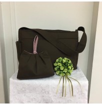 Short Handle Handmade Bag - Black