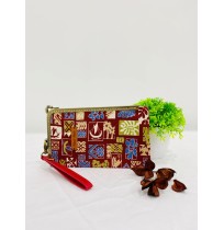 Handmade Wristlet (Berry)