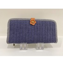 Handmade Long Purse - Denim Blue (Pre Order)