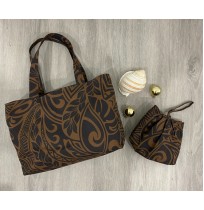 Short Handle Handmade Bag - Dark Brown (Pre Order)